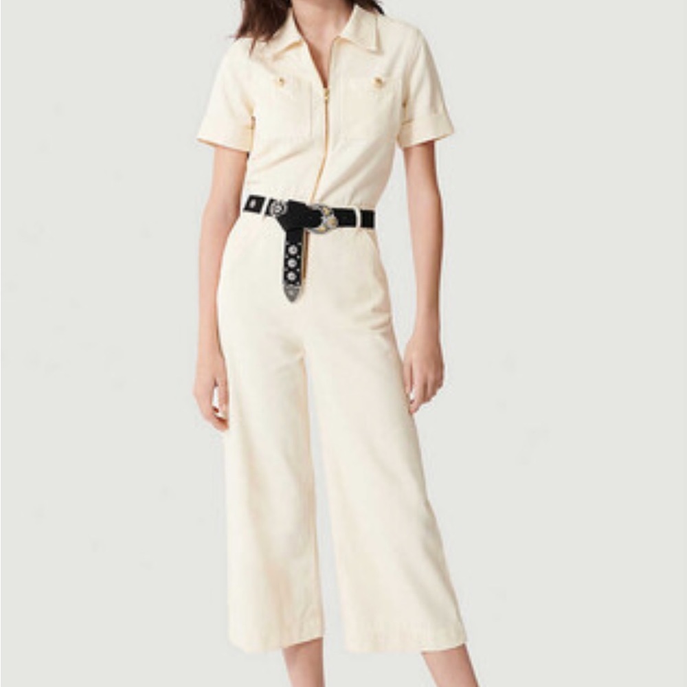 NWT Maje Cream Utility Jumpsuit – Size S